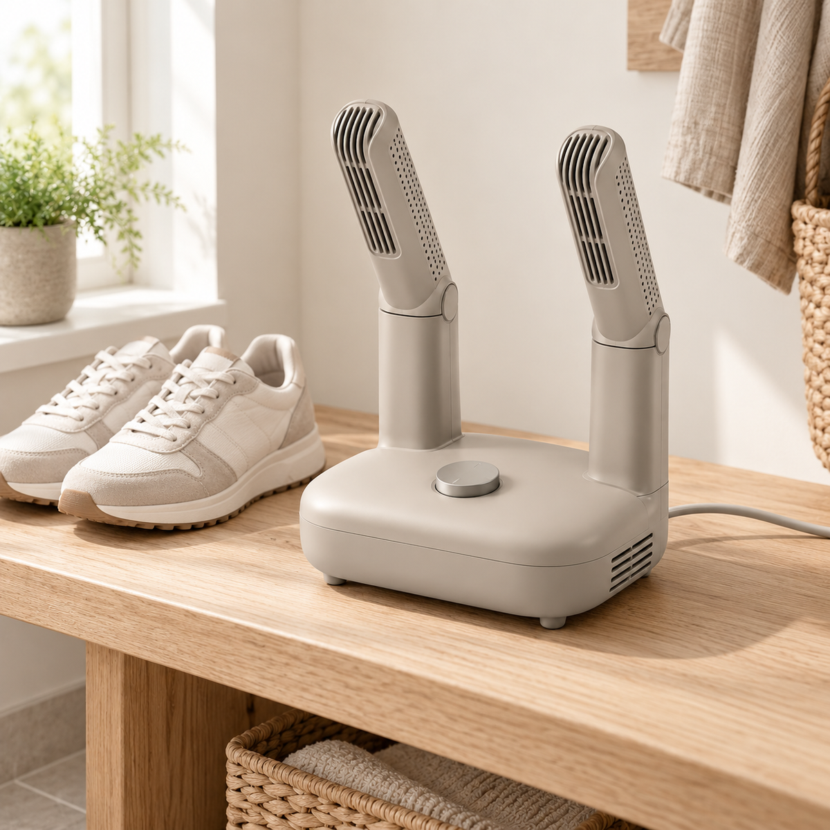 Homentio Haven Shoe Dryer lifestyle view